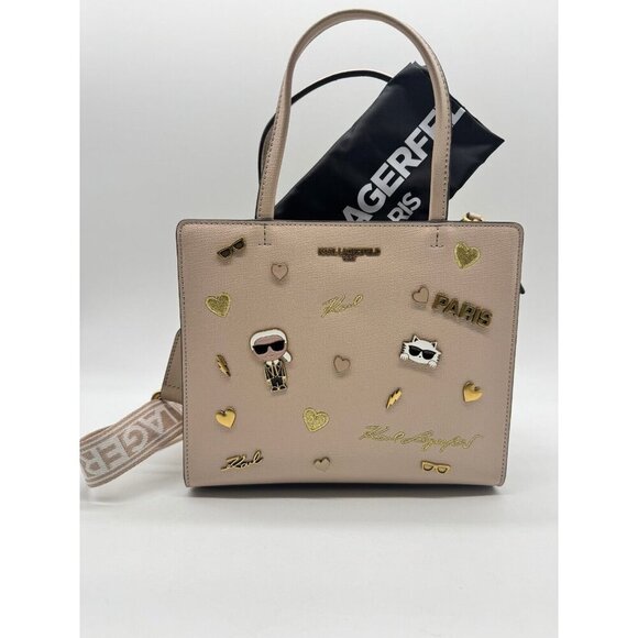 KARL LAGERFELD Paris Maybelle Characters small satchel crossbody - Shell / Beige - Picture 11 of 16